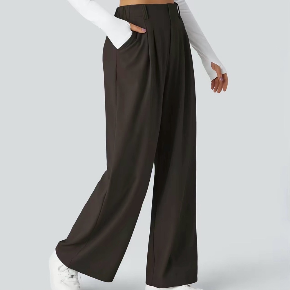 Halara Flex High Waist Waffle Women's Pants - Dark Brown
